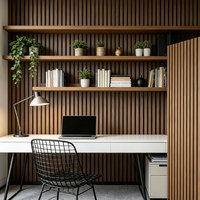 Panneau acoustique moderne de qualité supérieure en fibre de polyester 100 %, isolation phonique NRC 0,8, garantie 5 ans, chambre à coucher, bureau à domicile, salon, extérieur