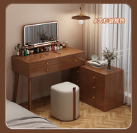 Armoire de rangement en bois brun + blanc de 120 cm avec 6 tiroirs pour l'organisation de la chambre à coucher