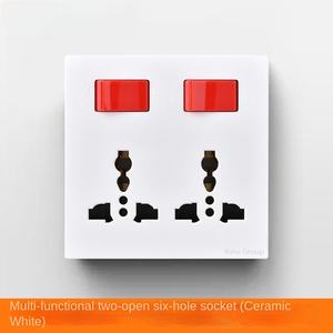 Enchufe de PC de 2 orificios estándar británico de Hong Kong de 13A con interruptor para calentador de agua de cocina - Product Image 2