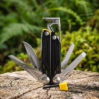 Pince multifonction pliable en acier inoxydable 420, outil EDC portable avec mousqueton pour le camping, la pêche et les situations d'urgence