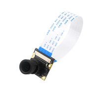 Mini Módulo de Cámara de Visión Nocturna Raspberry Pi OV5647 5MP Lente de 3.6mm Almacenamiento USB Compresión H.264 para Raspberry Pi 3 Modelo B Plus