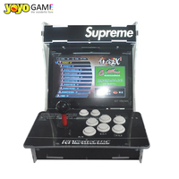 Consoles d'arcade Pandora Box OS LCD avec carte de jeu anglaise, machine de jeu vidéo d'arcade miniature M9 pour 2 joueurs, boîte magique