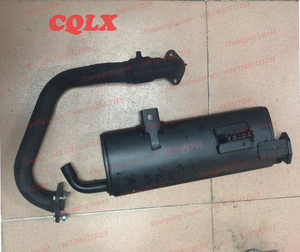 Knalpot Sepeda Motor Tiga Roda, Suku Cadang untuk Sistem Knalpot Keluar Pipa Knalpot Sepeda Motor untuk Bajaj Re 205 225 - Product Image 6