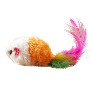 Vendita calda giocattolo interattivo per gatti di peluche con piume colorate che frusciano in stile moderno eco-friendly Design Self-Play per animali domestici - Product Image 6