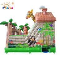 Château gonflable pour enfants sur le thème de la jungle WINSUN, château gonflable pour enfants, château gonflable pour enfants, maison de rebond gonflable