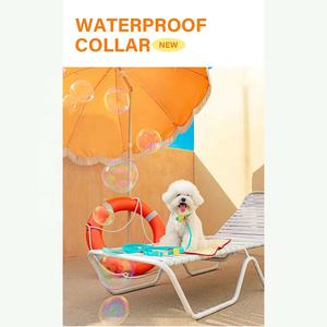 Logotipo personalizado Macaron ColorWaterproof Silicone Quick release para perro Correa ajustable Pvc Goma Gato Perro <span class=keywords><strong>Collar</strong></span> y Correa Set - Product Image 3