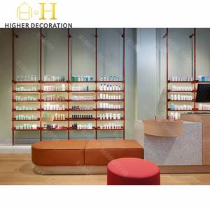 Usine Moderne <span class=keywords><strong>Chic</strong></span> Salon de Beauté Meubles Cosmétiques Vitrine Maquillage Présentoir Pharmacie Étagères - Product Image 6