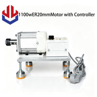 LIAMHYUAM 1100W Eje de Husillo de Alta Velocidad con Pinza ER para Máquina CNC de Grabado, Motor de Husillo para Fresado y Corte de Madera