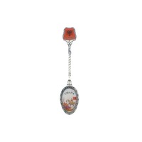 Metallische Touristen-Souvenirs: Personalisierter spanischer ALBANIA-Aufkleber, galvanisierter Display-Löffel, Sammlerlöffel