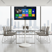 Téléviseur intelligent 32 pouces, tablette TV avec support, téléviseur portable à piles pour le bureau et la salle de classe