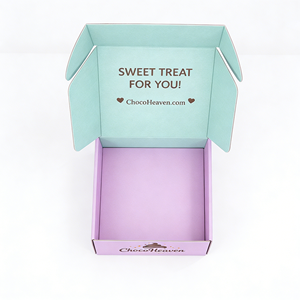Empaque Personalizado de Chocolate para Marcas en Línea, Caja de Cartón Corrugado Tipo B/E, Fabricante de Cajas de Envío con Cierre Superior Troquelado - Product Image 4