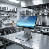 Sistema POS LIVERDOL Personalizable con Ventanas Plegables de Aleación de Aluminio, Terminal con Pantalla Táctil Capacitiva Win11 sin Ventilador para Tiendas Minoristas
