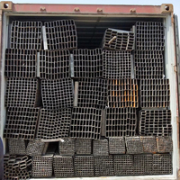 Tube carré en acier galvanisé ASTM ERW, section creuse structurelle en acier doux non allié de grade Q235 pour machines de construction
