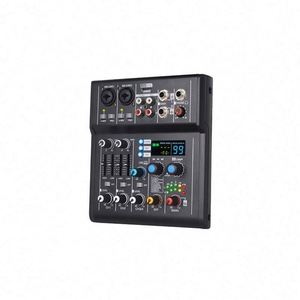 Consola de Audio Mini OEM de 4 Canales, Interfaz de Tarjeta de Sonido con Bluetooth para Grabación en Vivo, KTV, DJ en Casa - Product Image 6