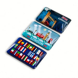 Good Quality Customized Logo Souvenirs Gift Low MOQ 3D Souvenir Custom Glass <b>Fridge</b> Magnet - Product Image 6