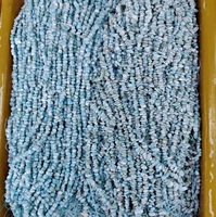 Perles en pierre naturelle en gros, perles de larimar, perles rondes, carrées, irrégulières pour la fabrication de bijoux