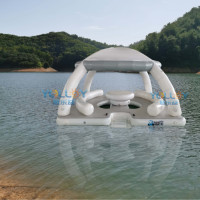 Plateformes flottantes de loisirs aquatiques gonflables pour yacht avec tente Bana