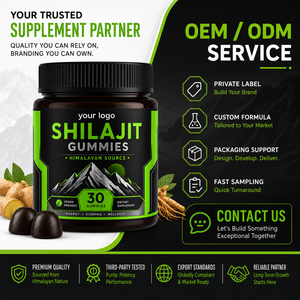 Gummies de Shilajit Pur et Brut de l'Himalaya, Formule Personnalisée, Certifiées GMP, Véganes, Sans OGM, au Ginseng et Maca, pour l'Énergie, la Stamina et la Vitalité - Product Image 6