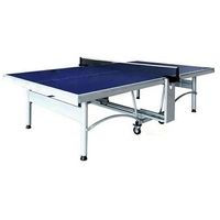 Table de ping-pong Konford de qualité supérieure, 25 mm MDF/HDF, table de ping-pong OEM, équipement de machine d'entraînement, tables de tennis pliables avec roues