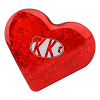 Boîte en métal en forme de cœur pour chocolats, emballage cadeau pour bonbons, conteneur de rangement en métal pour la Saint-Valentin