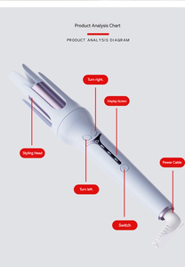 Rizador de Pelo de Alta Calidad de 32 mm con <span class=keywords><strong>Ondas</strong></span> de <span class=keywords><strong>Sirena</strong></span>, Iones Negativos, Doble Ranura, Eléctrico, para el Hogar y Hoteles - Product Image 4