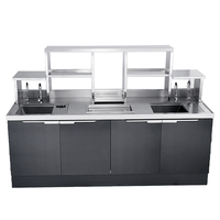 Machine à bulles de thé en acier inoxydable HENGZHI avec moteur et moteur électrique 110V/220V, ensemble complet pour les magasins de thé au lait et les comptoirs de thé à bulles