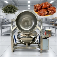 Marmite de Cuisson Industrielle à Basculement Automatique, Cuve à Double Enveloppe en Acier Inoxydable 304