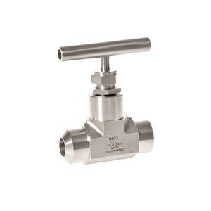 วาล์วเข็ม ROKE 1 B.W. ท่อเหล็กสแตนเลส SS316 แบบตรง ทนแรงดันสูง ขนาด DN15 - Product Image 1