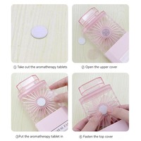 Mini ventilateur de parfum rechargeable USB portable portable avec pièce parfumée