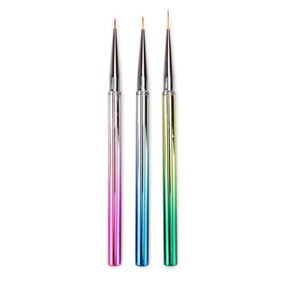 3Pcs 7/9/11mm Nail Liner Brush Set with <b>Cap</b> Thin Detail Painting Brushes for Builder Gel Polish Nail Art - Product Image 1
