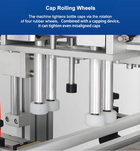 Machine automatique de bouchage de bouteilles pour eau, huile, jus, boissons, cosmétiques, parfums, shampoings, lotions, détergents - Product Image 5