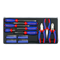 WORKPRO Ensemble d'outils mécaniques 408 pièces, kit d'outils de quincaillerie pour boîte en métal robuste à 3 tiroirs