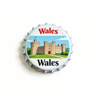 Aimant de réfrigérateur personnalisable avec ouvre-bouteille, motif dragon du Pays de Galles, Cardiff, aimant souvenir