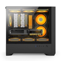 New Arrival Custom Computer Micro ATX PC Case Mid Tower Desktop Chassis Tempered Glass Gaming Computer Cases & Towers Cabinet