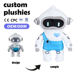 OEM ODM nhà sản xuất tùy chỉnh <span class=keywords><strong>robot</strong></span> sang trọng tùy chỉnh linh vật đồ chơi sang trọng phim hoạt hình búp bê ai nhân vật mềm nhồi bông đồ chơi sang trọng - Product Image 3