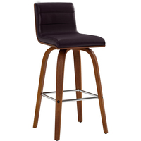 Haute qualité prix usine réglable PU Faux cuir noir tabouret de Bar chaise utilisée pour la cuisine Bar à vin Restaurant café