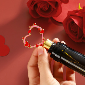Heart-Shaped <b>Wine</b> Bottle <b>Stopper</b> Gold Silver Rose Gold Zinc Alloy Sealing For Wedding Valentine Gift - Product Image 4
