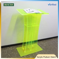 Vente en gros de chaires acryliques détachables et stables personnalisées de différentes tailles adaptées aux salles de mariage ou aux discours