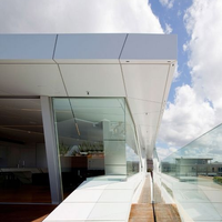 Façade de bâtiment extérieur moderne, devanture de magasin, panneau composite en aluminium (ACP/ACM), mur-rideau, mobilier ignifuge pour salle de bain