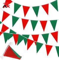 Drapeaux triangulaires imprimés sur mesure, guirlandes de fanions multicolores en polyester pour événements sportifs et fêtes – Approvisionnement direct usine