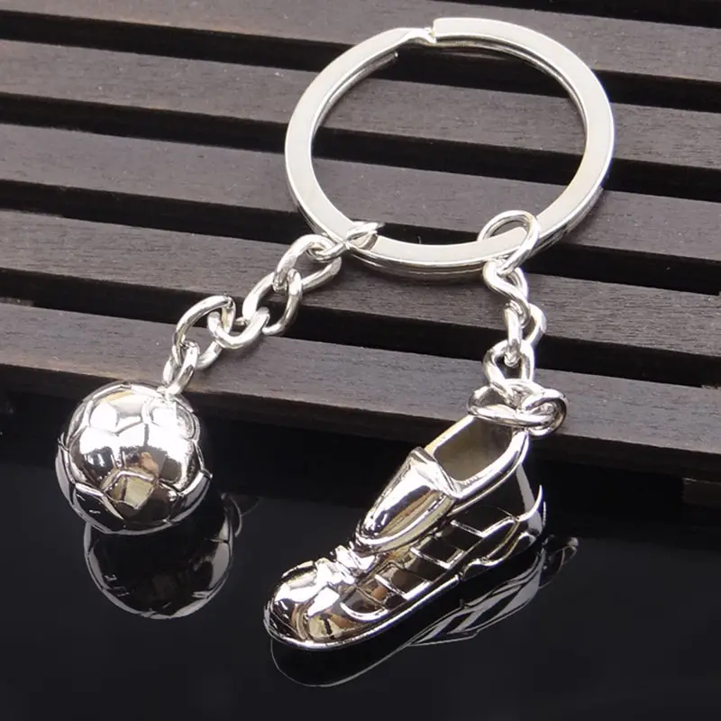 Creativo 3D calcio scarpe sportive portachiavi portachiavi in metallo uomo Trinket portachiavi per auto borsa da donna Charms accessori chiave