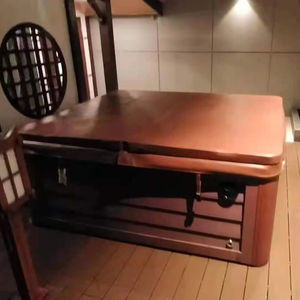 5 personas al aire libre <span class=keywords><strong>Pub</strong></span> Hotel hostal Spa Baño de hielo en el suelo sobre el suelo bañera de hidromasaje de masaje grande con escaleras - Product Image 3