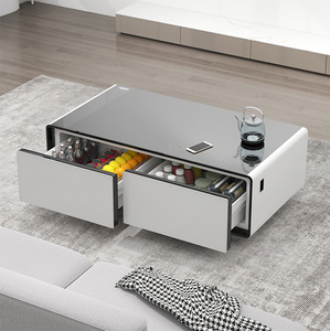 Mini <span class=keywords><strong>Bar</strong></span> Inteligente Primst, Refrigerador Inteligente para Sala de Estar, <span class=keywords><strong>Mesa</strong></span> de Centro Inteligente con Carga Inalámbrica, Puerto USB y Tipo-C - Product Image 5