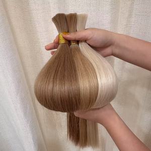 Ruyihair - Cabello Humano Ruso Eslavo Virgen sin Procesar al por Mayor, Negro y Rubio, Estilo Liso - Product Image 2