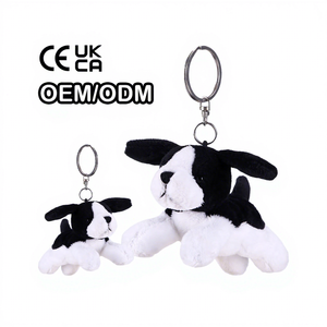 Beyaz sevimli peluş <span class=keywords><strong>mini</strong></span> oyuncak köpek anahtarlık moda küçük boy dolması yumuşak köpek peluş oyuncak - Product Image 1