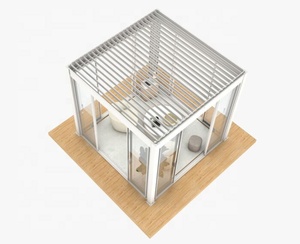 Pérgola Bioclimática Comercial <span class=keywords><strong>de</strong></span> Aluminio con Sistema <span class=keywords><strong>de</strong></span> Techo Retráctil Impermeable para <span class=keywords><strong>Hotel</strong></span>, Restaurante, <span class=keywords><strong>Villa</strong></span>, Terraza Exterior y Jardín - Product Image 2