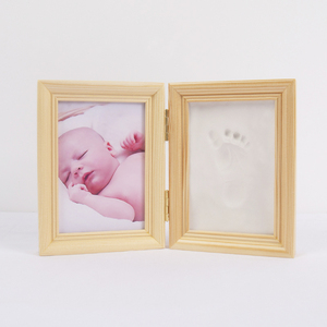 <span class=keywords><strong>2025</strong></span> mới nóng bán bé dấu tay Kit gỗ khung ảnh với tay dấu ấn đất sét mới bé bộ nhớ sáng tạo - Product Image 5