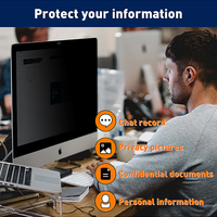 Pour Amazon vente chaude Grade AAA qualité 3D Anti-empreintes digitales PET protecteur d'écran de confidentialité Anti-espion protecteur pour bureau 27 pouces