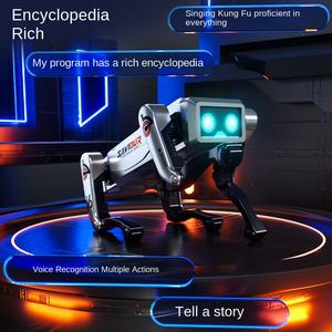 Robot Perro Inteligente con IA para Conversación por Voz, Control Remoto Manual, Programable, de Plástico, Eléctrico, Educativo para Niños - Product Image 3