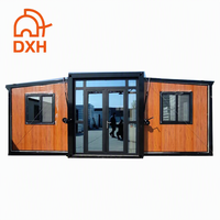 Mini-maison prête à être expédiée, panneau sandwich isolant, maison préfabriquée extensible, conteneur personnalisable